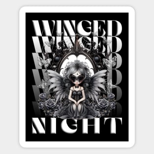 DARK GOTHIC WINGED NIGHT, DARK ANGEL OF NIGHT Magnet